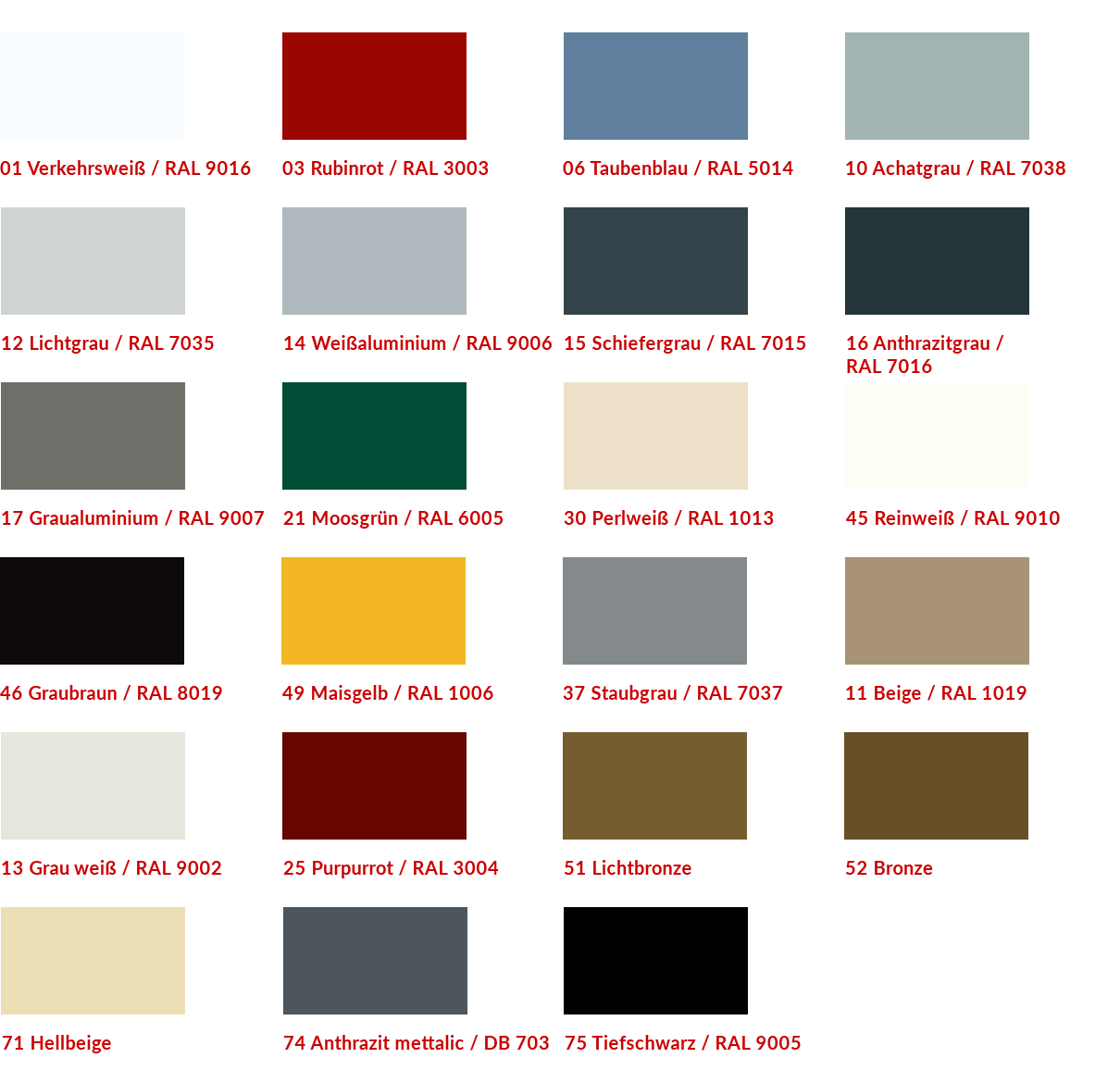 Außenjalousie gebördelte Lamellen Farben 80er